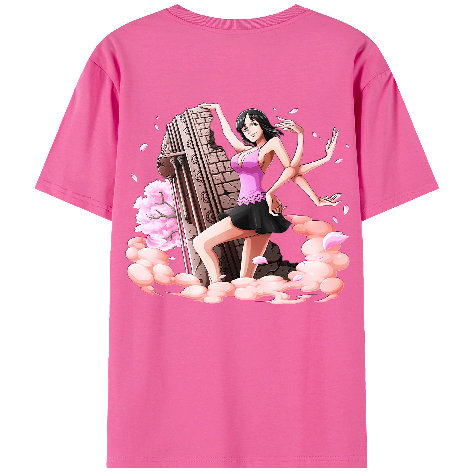 ワンピース ニコ・ロビン ONE PIECE Nico Robin レディース半袖Tシャツ(バックプリント)